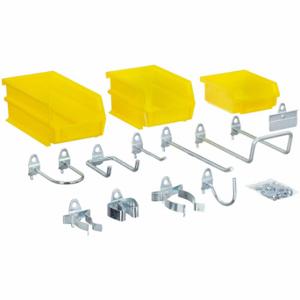 TRITON 76995 Pegboard Hook/Bin Assortment, 13 1/8 Inch X 11 1/4 Inch X 6 3/4 Inch Size, Screw-In | CU7BDL 1NYH1