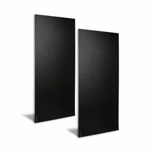 TRITON DB-2BK Black ABS Pegboards, 1/4 Inch Peg Hole Size, 48 Inch x 24 Inch x 3/16 in, Polyethylene | CV3EJK 788WA0