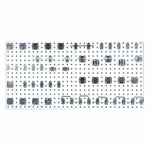 TRITON LB1-Kit Pegboard Panel Kit, Square, 3/8 Inch Size Peg Hole Size, 24 Inch x 24 Inch x 1/2 Inch | CU7BFD 49WL39