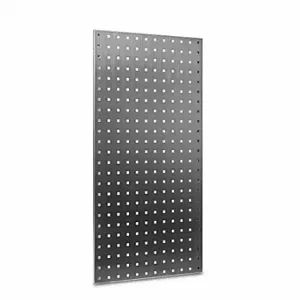 TRITON LB18-S Pegboard Panel, Square, 9/32 Inch Size Peg Hole Size, 36 Inch x 18 Inch x 1/2 Inch, Silver | CU7BFW 45MX04