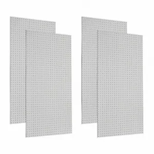 TRITON TPB-4W Pegboard Panel, Round, 1/4 Inch Size Peg Hole Size, 48 Inch x 24 Inch x 1/8 Inch, White | CU7BFR 48RN23