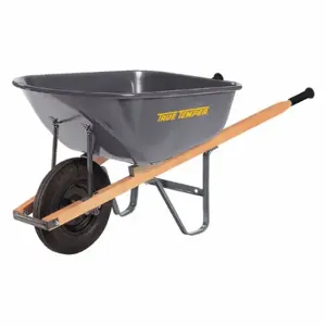 TRUE TEMPER R6FF25 Steel Wheelbarrow, 6cu. ft | CU7CKZ 56YL12