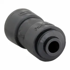 TRUESEAL FB6UC4-HBLK Union Connector, PVDF, Push-to-Connect x Push-to-Connect, For 3/8 Inch x 1/4 Inch Tube OD | CU7CGH 60NL73