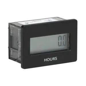 TRUMETER 3410-2010 Hour Meter, LCD, Remote, Hours/Tenths, 10 to 240 VAC/5 to 110 VDC, 8 Digits, Rectangular | CU7CNM 36C711