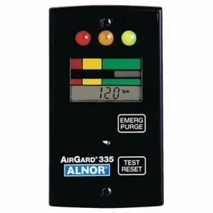 TSI ALNOR 335-D Fume Hood Monitor, High/Low Alarm, 50 to 250 fpm, LCD | CU7CRA 9LCR1