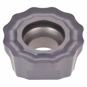 TUNGALOY 5812596 Round Milling Insert, 1/2 Inch Inscribed Circle, 0.189 Inch Thick, Chip-Breaker | CU7CZK 38UE74