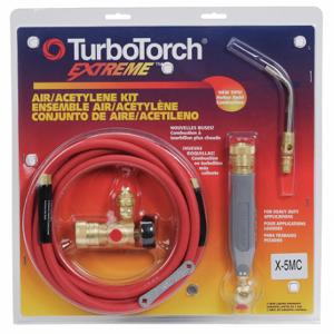 TURBOTORCH 0386-0384 Brazing And Soldering Kit, Swirl Flame, CGA-200, External Lighter, Extreme Series | CU7DKH 5GEG2