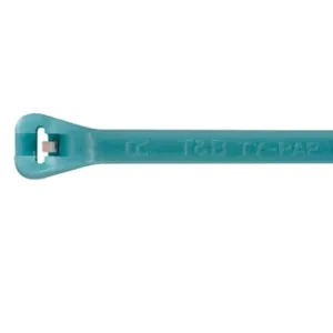 THOMAS & BETTS TYZ528M Cable Tie Standard 14.1 inch Aqua PK100 | AH4WXE 35PC20