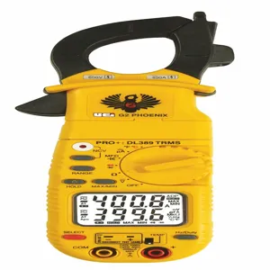 UEI TEST INSTRUMENTS DL389B Clamp On Digital Clamp Meter, -22 To 752 Deg. F Temp. Range, 1.2 Inch Jaw Capacity | CH6NXY 55CH55