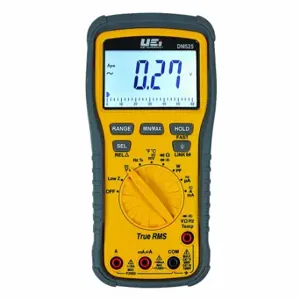 UEI TEST INSTRUMENTS DM525-N Wireless Digital Multimeter, CAT III 1000V/CAT IV 600V, TRMS, 6000, DM525-N | CU7DXD 55UX40