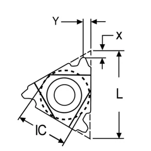 ULTRA-DEX USA 3IR16ACME Carbide Insert Triangle | AH3TJV 33MR31