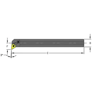 ULTRA-DEX USA A12R MDUNL3 Boring Bar | AH3ULD 33MY13