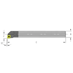 ULTRA-DEX USA C04H SCLDR1.5 Boring Bar | AH3UPN 33MY91