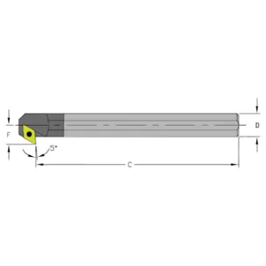 ULTRA-DEX USA E12Q SDXCL3 Boring Bar | AH3VFL 33ND28