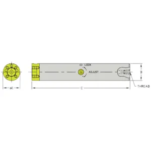 ULTRA-DEX USA CFT B3000-31 Boring Bar | AH3UWK 33NA18