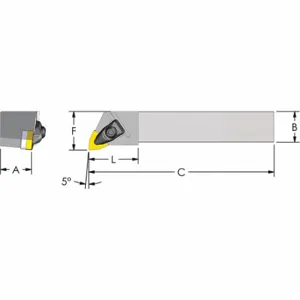 ULTRA-DEX USA DWLNR 16-4D Indexable Turning and Profiling Tool Holder | CU7EAQ 60FE34