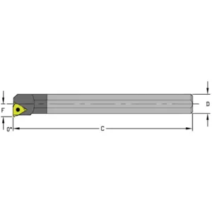 ULTRA-DEX USA E08R LSER2 Boring Bar | AH3VBA 33NC25