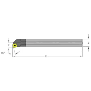 ULTRA-DEX USA E10S SSKCR3 Boring Bar | AH3VEG 33ND01