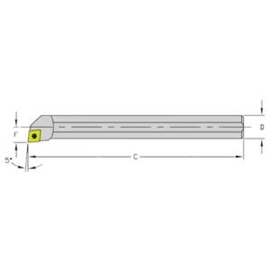 ULTRA-DEX USA HM08Q SCLCL2 Boring Bar | AH3VMR 33NE72