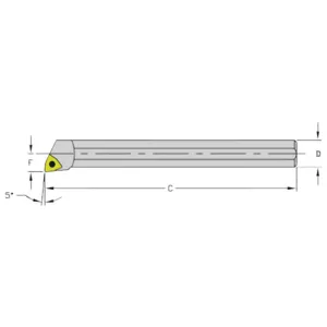 ULTRA-DEX USA HM08Q SWLCL2 Boring Bar | AH3VNA 33NE80