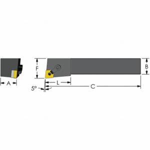 ULTRA-DEX USA MCLNR 20-4D Wendeschneidplatten-Dreh- und Profilierwerkzeughalter, MCLNR-Werkzeughalter, CNMG-Wendeschneidplatte, rechte Hand | CU7ECE 60FE44