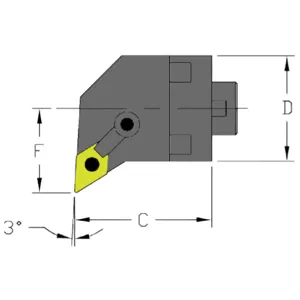 ULTRA-DEX USA MH32 MDUNL3-CFT Boring Bar | AH3VXP 33NG79