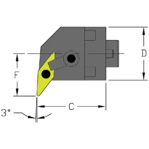 ULTRA-DEX USA MH32 MVUNR3-CFT Boring Bar | AH3VYE 33NG93