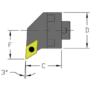 ULTRA-DEX USA MH28 SDUCR3-CFT Boring Bar | AH3VWY 33NG64