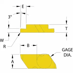 ULTRA-DEX USA NG-2L W.031 Parting And Grooving Insert, 2 Insert Size, Steel, Left Hand, 0.0050 Inch Corner Radius | CU7DXZ 33NN86