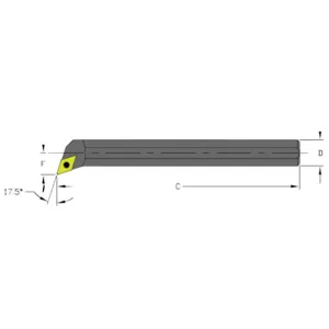 ULTRA-DEX USA S08M SDQCR2 Boring Bar | AH3WDR 33NJ21