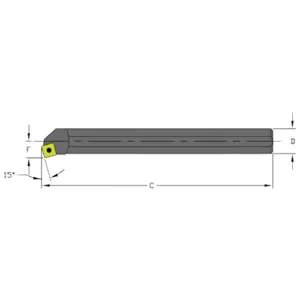 ULTRA-DEX USA S06K SSKCR2 Boring Bar | AH3WCH 33NH89