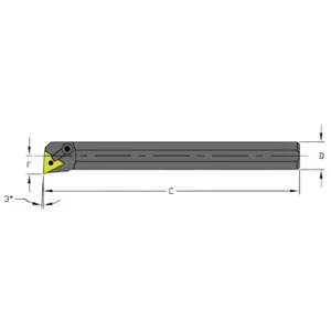 ULTRA-DEX USA S16S MTUNR3 Boring Bar | AH3WJE 33NK26