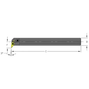 ULTRA-DEX USA S24U MVUNR3 Boring Bar | AH3WKY 33NK66