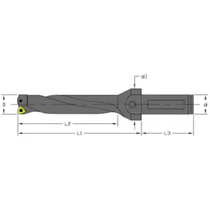 ULTRA-DEX USA UD-1125-4D-100-C Indexable Drill | AH3WVH 33NM61