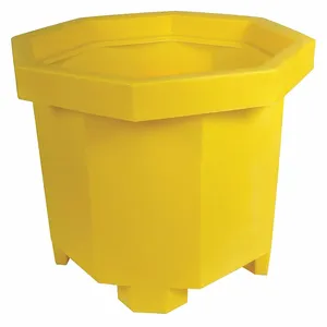 ULTRATECH 1041 Spill Collector, Pallet Jack, 32.5 x 32.5 x 28.5 Inch Size, 66 Gal. Capacity, Yellow | CM8AXV