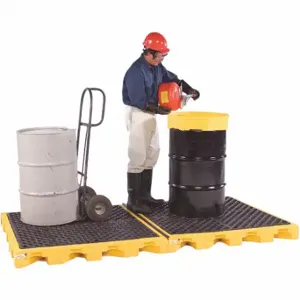 ULTRATECH 1074I Drum Spill Containment Pallet 88 Gal Spill Capacity, 12000 Lb Load Capacity | CU7EEA 53CP21