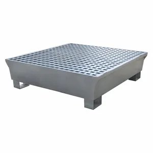 ULTRATECH 1182 Spill Pallet, 4 Drums, Gray | CM8AYP