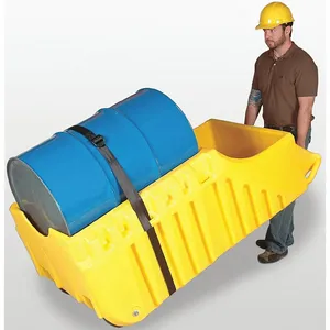 ULTRATECH 1310 Drum Truck, 72.3 x 32 x 27 Inch Size, 600 lbs. Capacity, 66 Gal., Yellow | CM8APQ