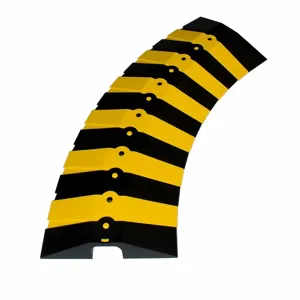 ULTRATECH 1840 Cable Protection System, 34 Inch Size, With End Caps, Large, Black And Yellow | CM8AXC