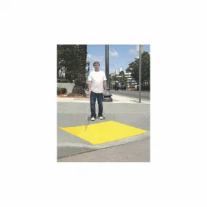 ULTRATECH 757 Retrofit Ada Warning Pad, Concrete, Surface Applied, Urethane, Black, 4 ft Length | CU7EDZ 9CMG8