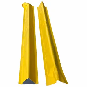 ULTRATECH 8674 Berm Builder Wall Section, 66 x 7.25 x 4 Inch Size, Yellow, 2Pk | CM7ZYF