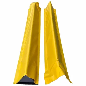 ULTRATECH 8677 Berm Builder Wall Section, 66 x 9 x 6 Inch Size, Yellow, 2Pk | CM7ZYJ