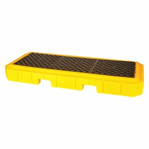 ULTRATECH 9627 Spill Pallet, 3 Drums, With Drain, Yellow | CM8AYY