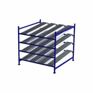 UNEX FLOW CELL FC99SR72724-S Gravity Flow Rack, Starter, 72 Inch x 72 Inch, 72 Inch Overall Height, Tilted, 4 Shelves | CU7EKC 46KF70