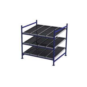 UNEX FLOW CELL FC99SW72603-S Gravity Flow Rack, Starter, 72 Inch x 60 Inch, 72 Inch Overall Height, Tilted, 3 Shelves | CU7EJN 46KF99