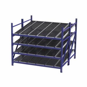 UNEX FLOW CELL RR99S2W8X8-S Gravity Flow Rack, Starter, 96 Inch x 96 Inch, 84 Inch Overall Height, Tilted, 4 Shelves | CU7ELU 46KG89