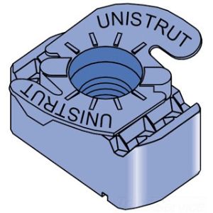 UNISTRUT P1008T-EG Twirl Nut, 3/8 Inch Size, Electrogalvanized | CF6ENY