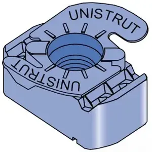 UNISTRUT P1008T-EG Twirl Nut, 3/8 Inch Size, Electrogalvanized | CF6ENY