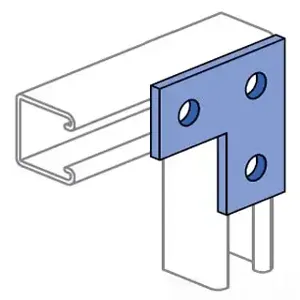 UNISTRUT P1036-GR Channel Flat Plate, L Type, 3 Hole, Perma Green | CF6DPG