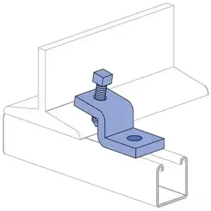 UNISTRUT P1379S-EG Beam Clamp, Electrogalvanized | CF6FTK